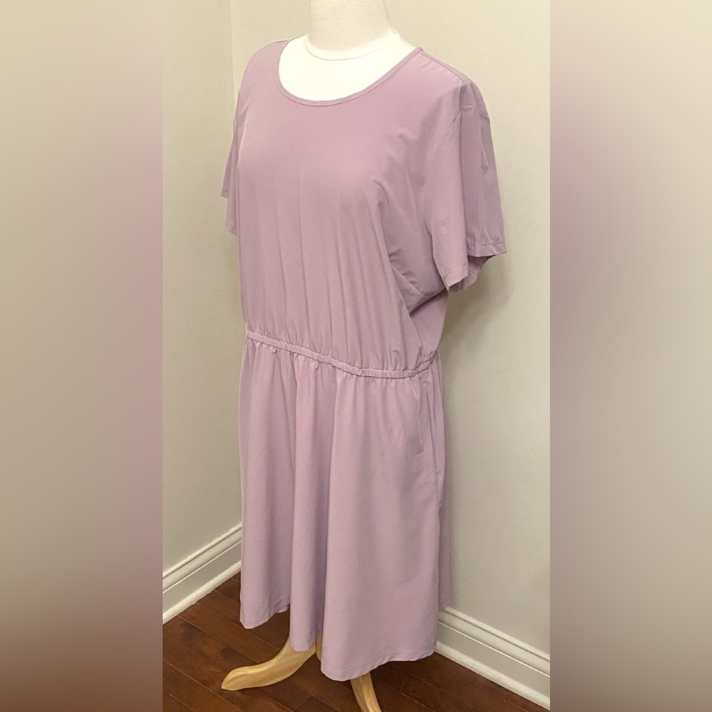 Duluth Trading Co Flexcellence Lilac Purple SZ 1X Minimalist Sporty Chic Dress - Picture 4 of 11